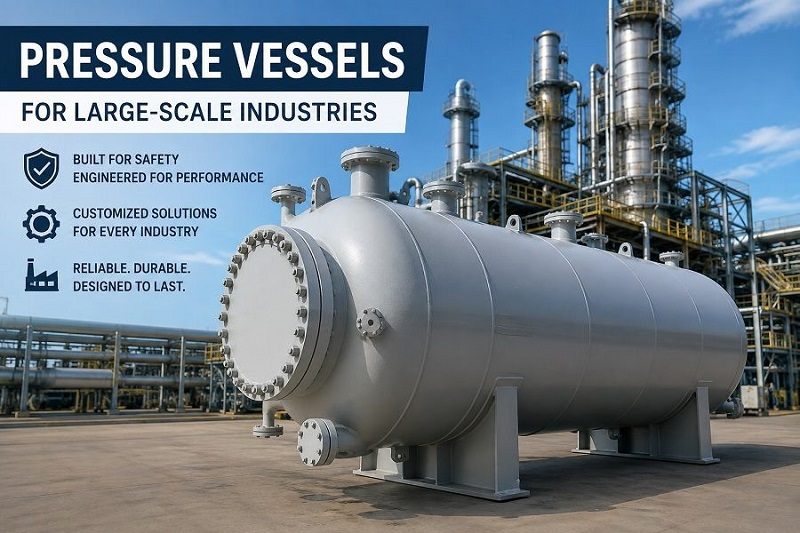 Pressure Vessels for Large-Scale Industries Pressure vessels for large-scale industries in industrial plant