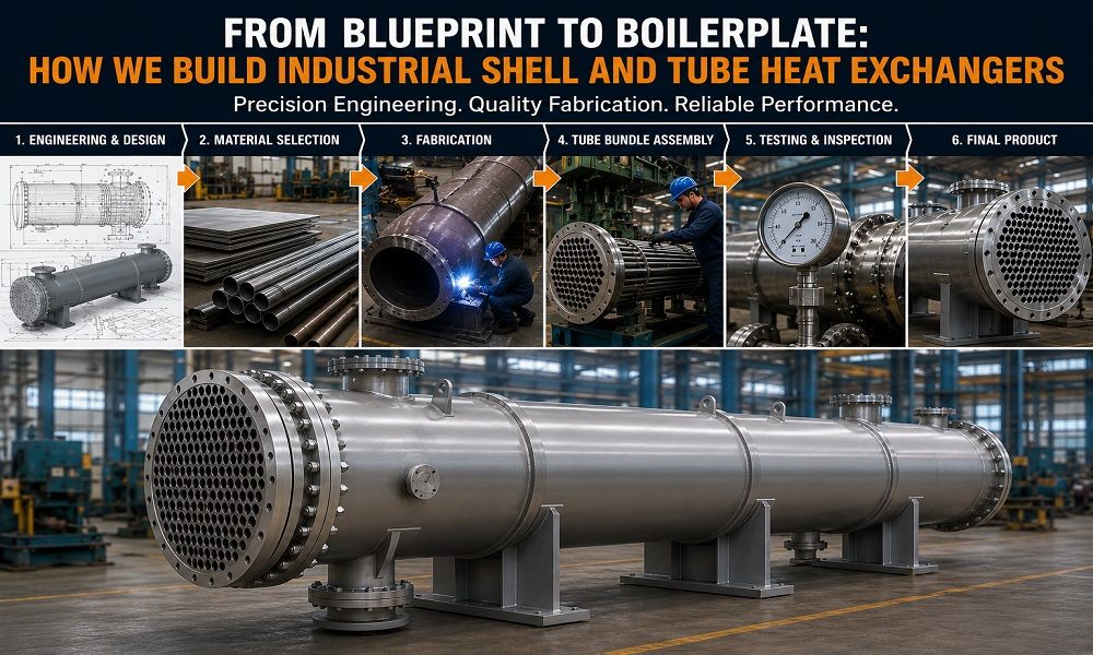 Shell and tube heat exchanger manufacturing process in India